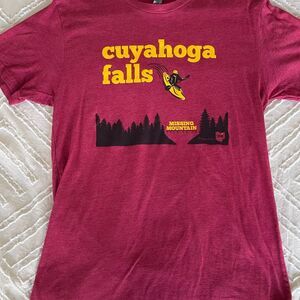 Red Missing Mountain Brewing Cuyahoga Falls Short Sleeve Tee